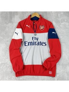 Arsenal Puma Men’s Fleece Pullover Training Top Size Small Fly Emirates 2014-15